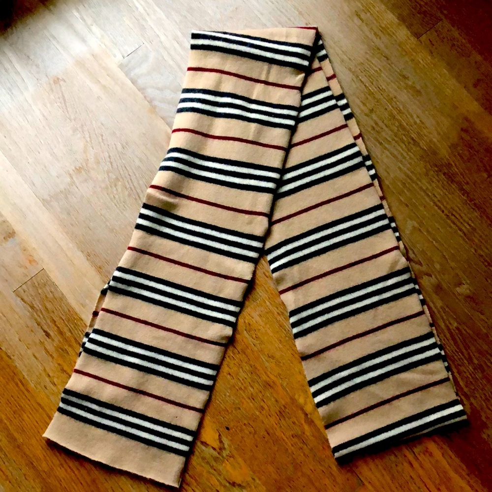 Burberry Lambswool Nova Stripe Extra Long Scarf